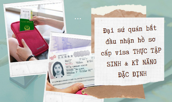 Đại sứ quán bắt đầu nhận hồ sơ cấp visa THỰC TẬP SINH & KỸ NĂNG ĐẶC ĐỊNH